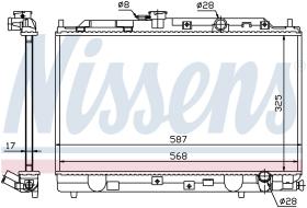 Nissens 62269 - RADIADOR HONDA CIVIC  IV(ED.EE.EF.S