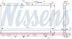 Nissens 62282A - RADIADOR HONDA ACCORD  IV(CB.CC)(90