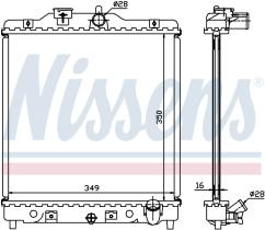 Nissens 63309A - RADIADOR HONDA HR-V(GH)(98-)1.6 I 1