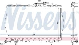 Nissens 622971 - RADIA HYUNDAI ACCENT I 1.3/1.5 (95>)