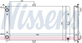 Nissens 623552 - RADIADOR LADA 110(95-)1.5 I