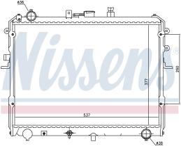 Nissens 62381 - RADIADOR MAZDA E-SERIES III(83-)200