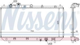 Nissens 62403 - RADIADOR MAZDA 323F(BJ)(98-)1.3 I 1