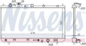 Nissens 624041 - RADIADOR MAZDA 323F(BJ)(98-)1.5 I 1