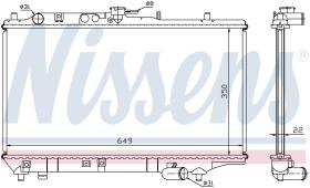 Nissens 62408A - RADIADOR MAZDA 323 VI(BG)(89-)1.3 I