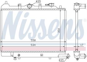 Nissens 62442 - RADIADOR MAZDA 323 V(BF)(85-)1.6 VA