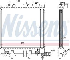 Nissens 62459 - RADIA MAZDA DEMIO 1.3/1.5 16V (8/98>)