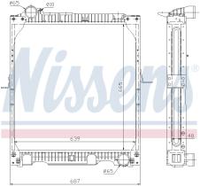 Nissens 62523A - RADIADOR MERCEDES NG 90(87-)32 TONS