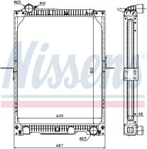 Nissens 62524A - RADIADOR MERCEDES NG 90(87-)30 TONS