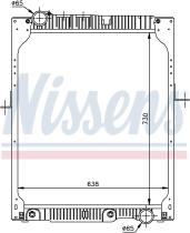 Nissens 62643A - RADIADOR MERCEDES NG 90(87-)30 TONS