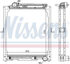 Nissens 62647A - RADIADOR MERCEDES NG 90(87-)25 TONS