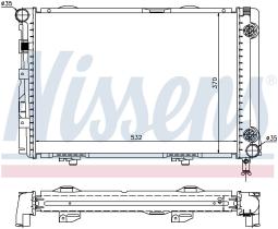 Nissens 62557A - RADIA MB W124 200D/200TD/250D/250TD -AC (9/84>) AUT.