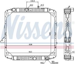 Nissens 62563 - RADIADOR MERCEDES LK(84-)17 TONS