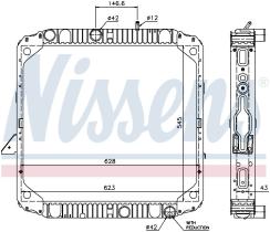 Nissens 62563 - RADIADOR MERCEDES LK(84-)17 TONS