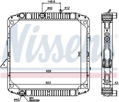 Nissens 62564 - RADIADOR MERCEDES LK(84-)15 TONS