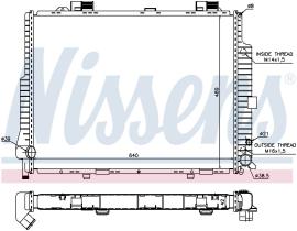 Nissens 62615 - RADIADOR MERCEDES E-CLASS W 210(95-