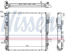 Nissens 62629A - RADIADOR MERCEDES T2 VARIO W 670(96