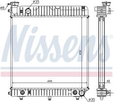 Nissens 62632 - RADIADOR MERCEDES 207 D(77-)2.4 D