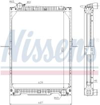 Nissens 62657A - RADIADOR MERCEDES NG 90(87-)32 TONS