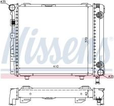 Nissens 62650 - RADIADOR MERCEDES E-CLASS W 124(84-