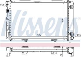 Nissens 62670A - RADIADOR MERCEDES 190 W 201(82-)2.2