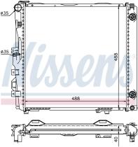 Nissens 62682A - RADIADOR MERCEDES S-CLASS W 126(79-