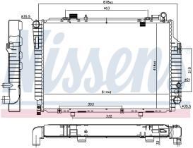 Nissens 62765 - RADIA MB W202 C 250 TD M/A (94>)