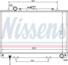 Nissens 62809 - RADIA MITSUBISHI L200 2.5D (4D56) (06-96>)