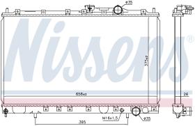 Nissens 628431 - RADIADOR MITSUBISHI LANCER(CB.CD)(9