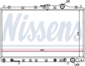 Nissens 62887 - RADIADOR MITSUBISHI SPACE RUNNER(N1