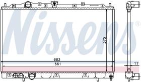 Nissens 628591 - RADIADOR MITSUBISHI LANCER(CJ.CP)(9