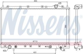 Nissens 62866 - RADIADOR CHRYSLER SEBRING I COUPE (