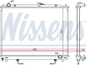 Nissens 628959 - RADIADOR MITSUBISHI MONTERO(V60.70)