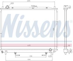 Nissens 628985 - RADIADOR MITSUBISHI PAJERO(V60.70)(