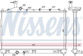 Nissens 628987 - RADIA MITSUBISHI OUTLANDER 2.2 DI-D (9/12>) AUT