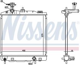 Nissens 628988 - RADIA MITSUBISHI SPACE STAR 1.0/1.2 (5/12>)