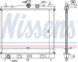 Nissens 62902A - RADIA NISSAN MICRA K12 1.0/1.2/1.4(11/02>) NOTE 1.4 (06>)