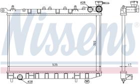 Nissens 62949 - RADIA NISSAN ALMERA I 1.4/1.6 (95>99) SUNNY 1.4/1.6 (90>95)