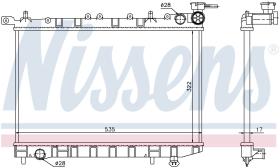 Nissens 62949 - RADIADOR NISSAN 100NX(B13)(90-)1.6