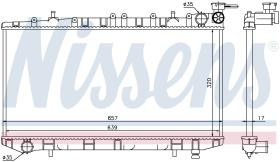 Nissens 62961 - RADIA NISSAN ALMERA (N15) 2.0I (95-)