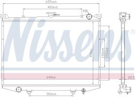 Nissens 62988 - RADIA NISSAN TERRANO I 2.7 TD (87>93)