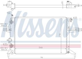 Nissens 632481 - RADIADOR VAUXHALL ASTRA G(98-)1.4 I