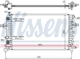 Nissens 63027A - RADIA OPEL ASTRA H 1.4/1.6/1.8 (04>) M/A