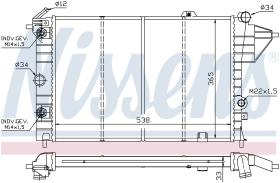 Nissens 630551 - RADIADOR OPEL VECTRA A(88-)1.8 I