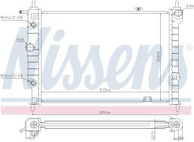 Nissens 63061 - RADIADOR VAUXHALL ASTRA F(91-)1.6 I