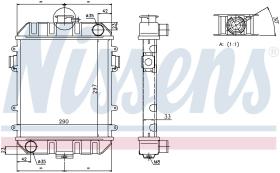 Nissens 63070 - RADIADOR OPEL OLYMPIA(65-)1.7