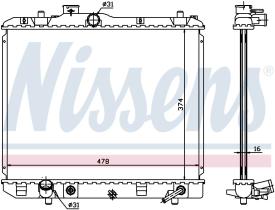 Nissens 630706 - RADIADOR SUZUKI SPLASH(08-)1.2 I