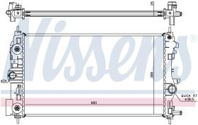 Nissens 630723 - RADIA OPEL ASTRA J CDTI (09>) AUT.