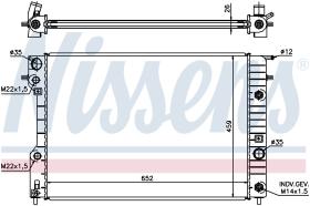 Nissens 63072A - RADIADOR VAUXHALL OMEGA(94-)2.0 I