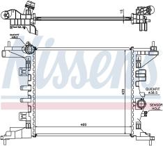 Nissens 630734 - RADIA OPEL MERIVA B 1.4 16V (4/10>)